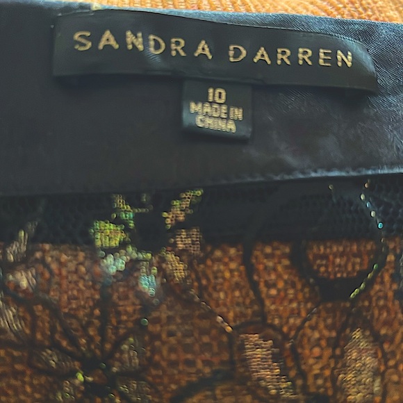 EUC Gorgeous Sandra Darren Lace, Satin&SoftGold2pcCocktail wear.Chemise &Tank 10 - Picture 4 of 14